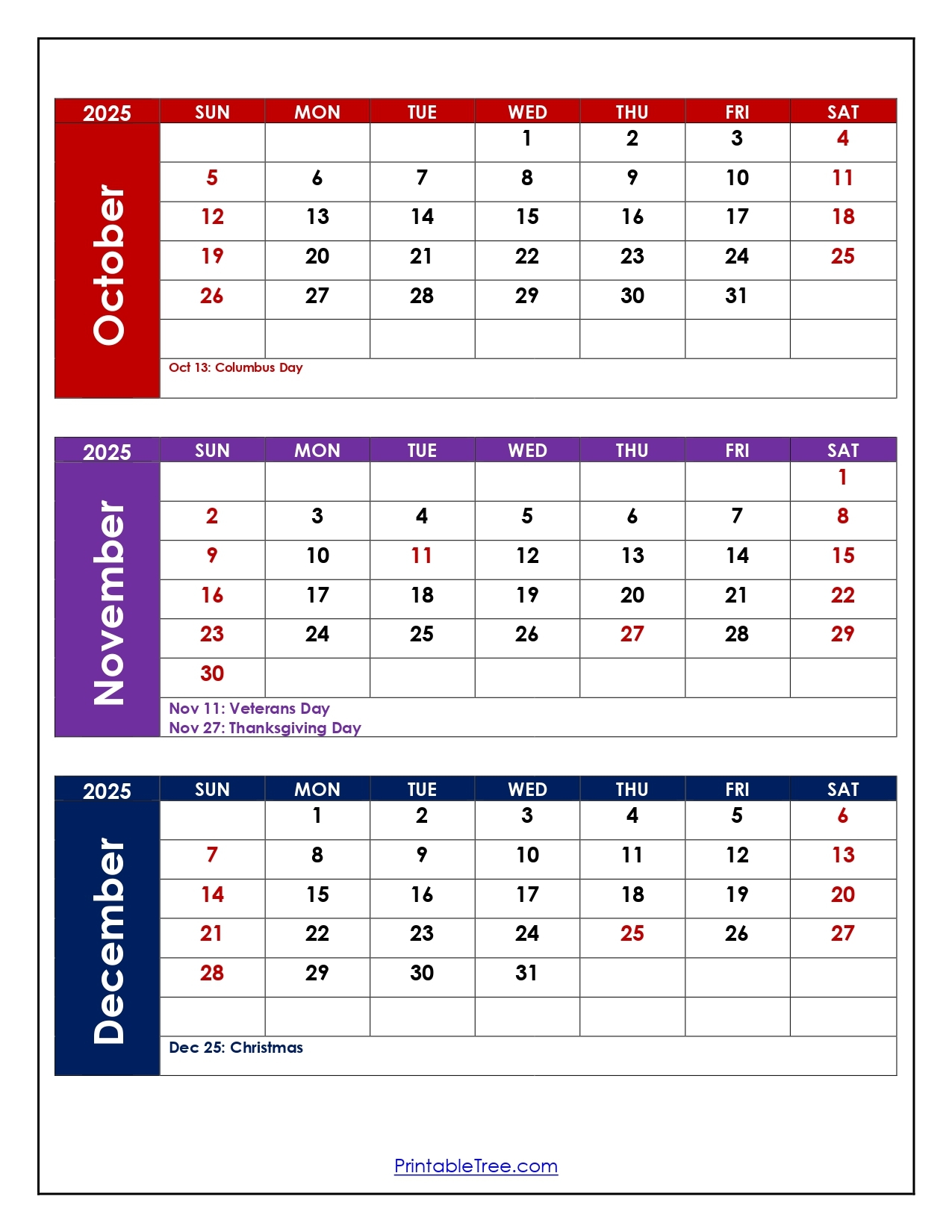 Calendar From October 4th 2025 To December 29th 2025