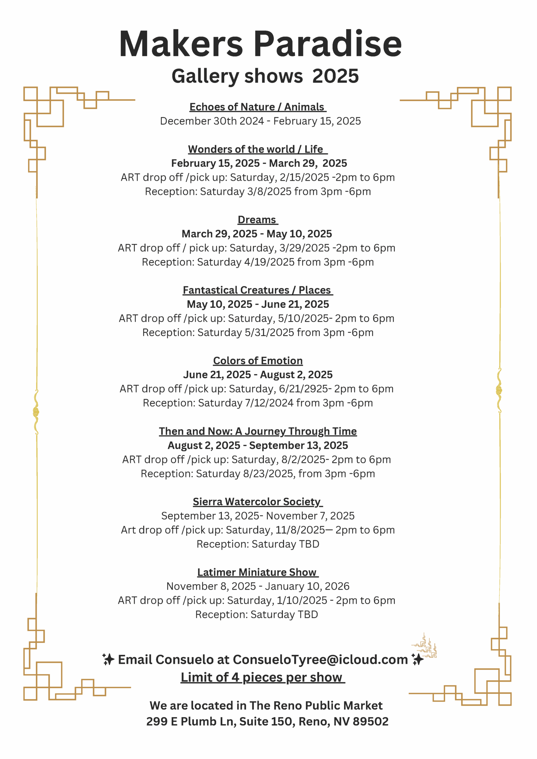 Reno Events Makers Paradise