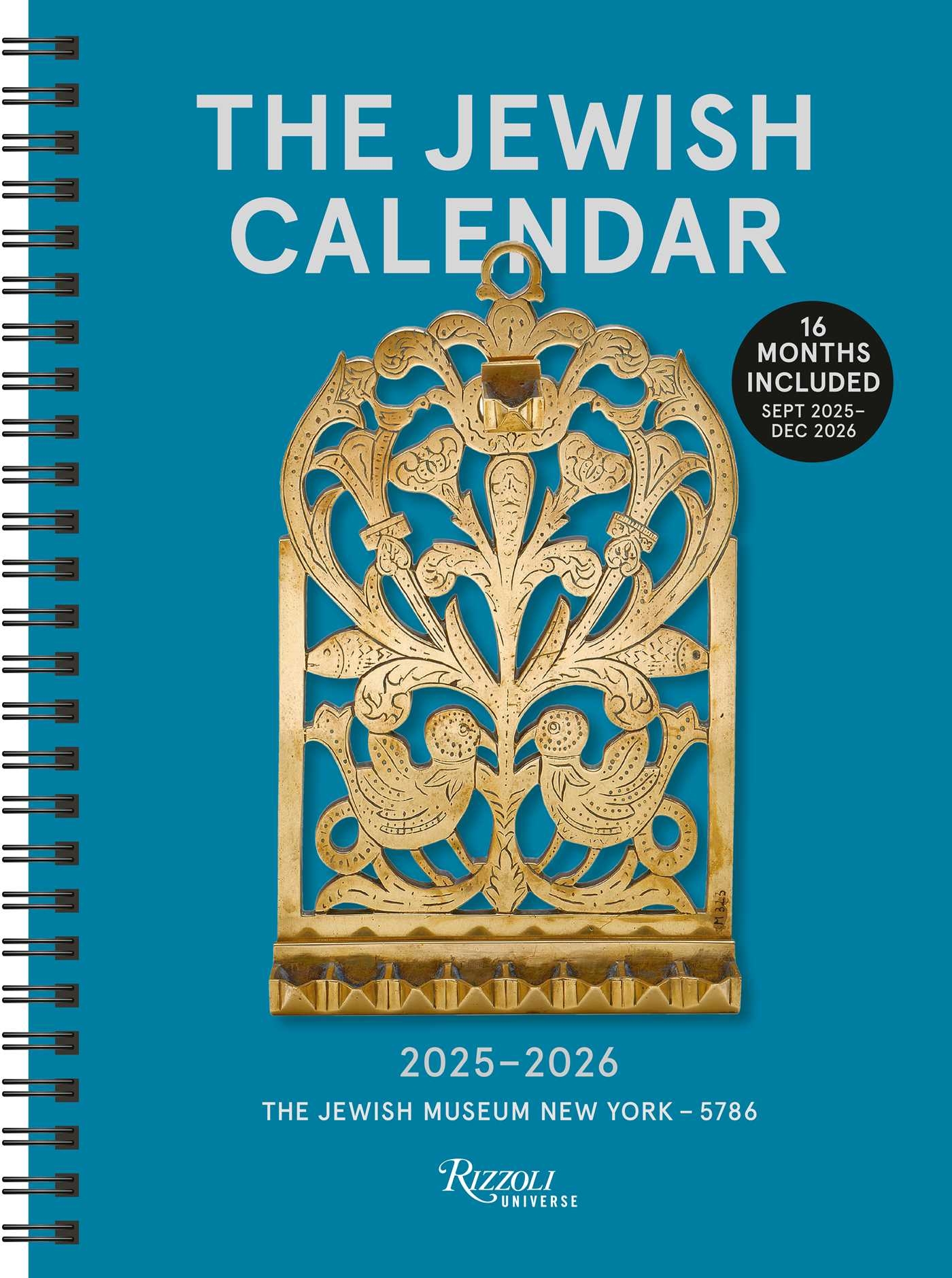 The Jewish Calendar 2025 2026 5786 16 Month Planner Calendar 