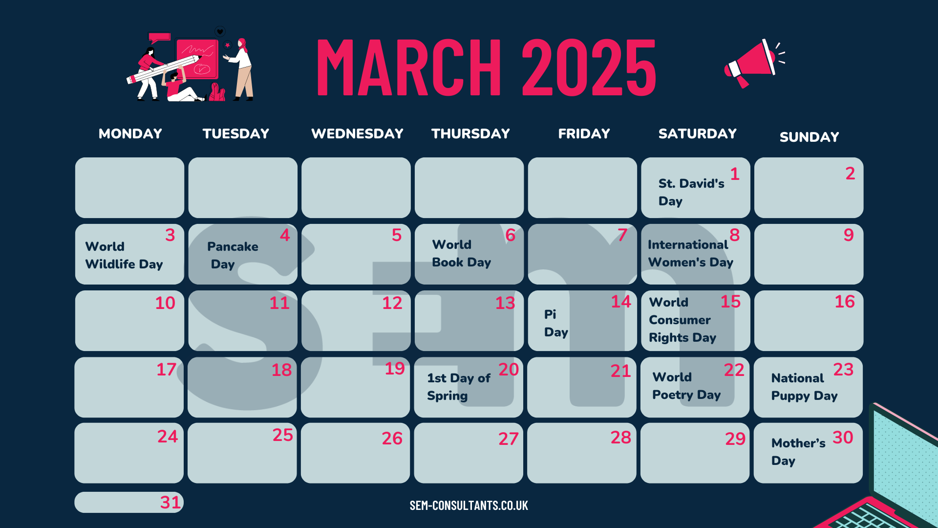Your 2025 Digital Marketing Calendar SEM Consultants Ltd